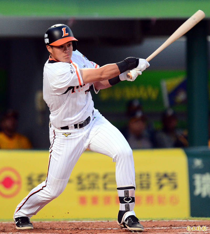 統一獅施冠宇。（記者林正堃攝）