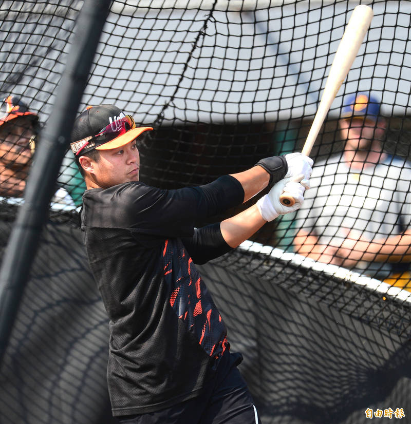 統一獅施冠宇。（記者林正堃攝）