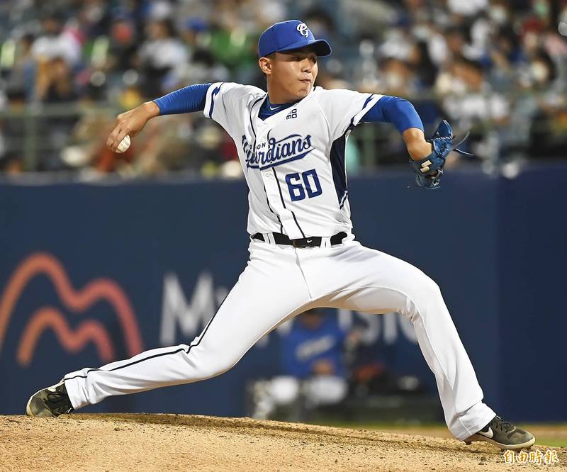 富邦悍將曾峻岳。（資料照，記者陳志曲攝）