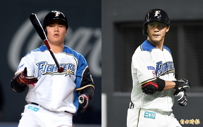 清宮幸太郎、王柏融。（資料照）