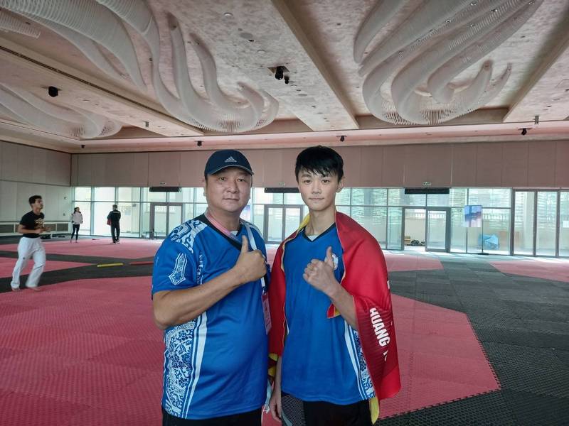 黃鈺仁（右）。（資料照，教練劉祖蔭提供）