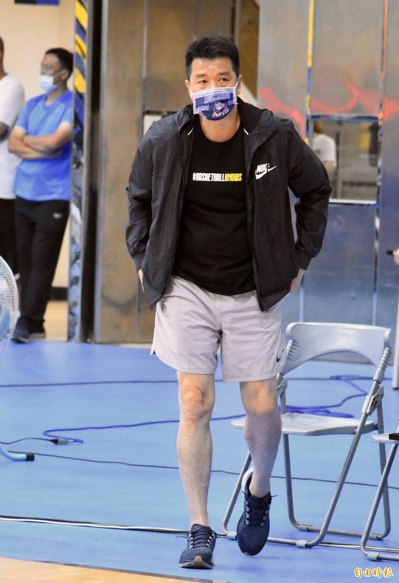 能仁家商教練林正明。（記者林岳甫攝）
