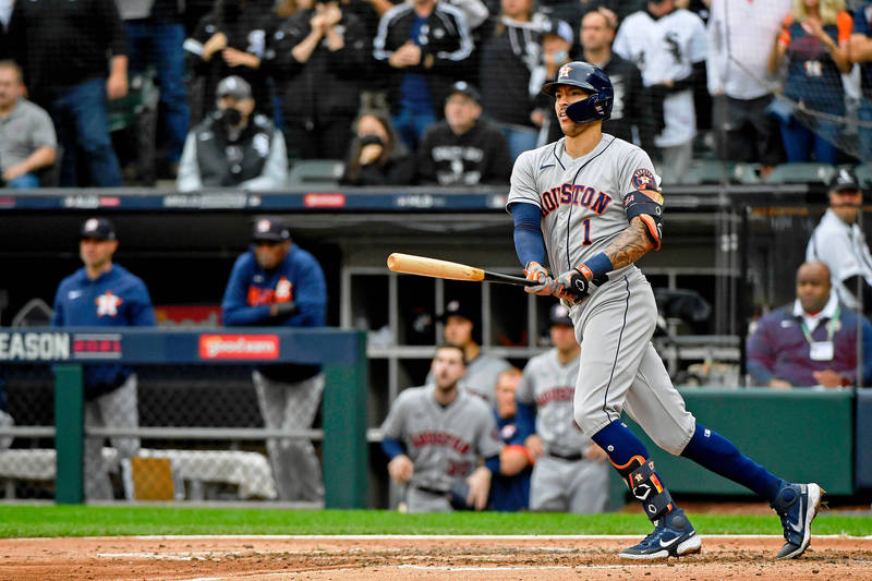 柯瑞亞敲出2分打點二壘安打。（USA TODAY Sports）