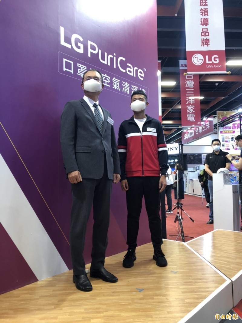 湯智鈞今為家電品牌代言。（記者粘藐云攝）