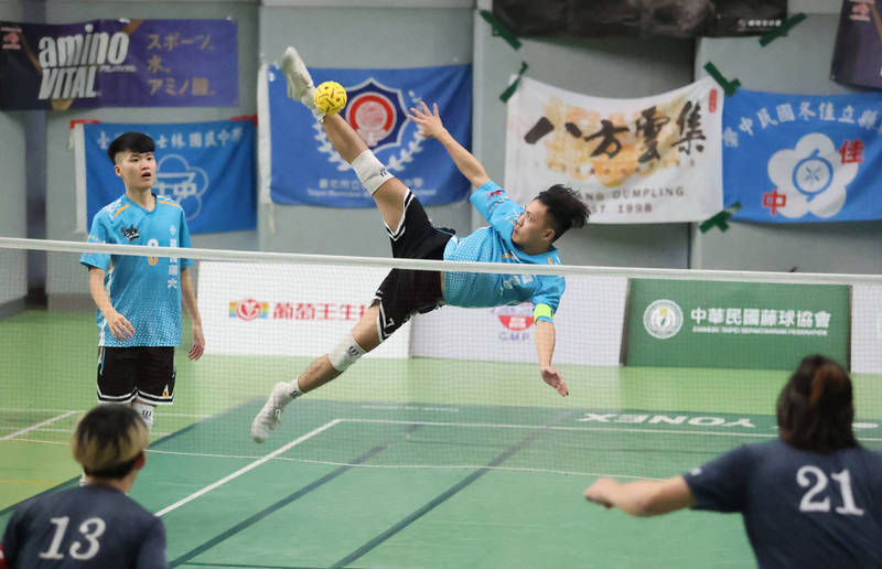 嘉南藥大甲組三人賽三連霸。（藤球協會提供）