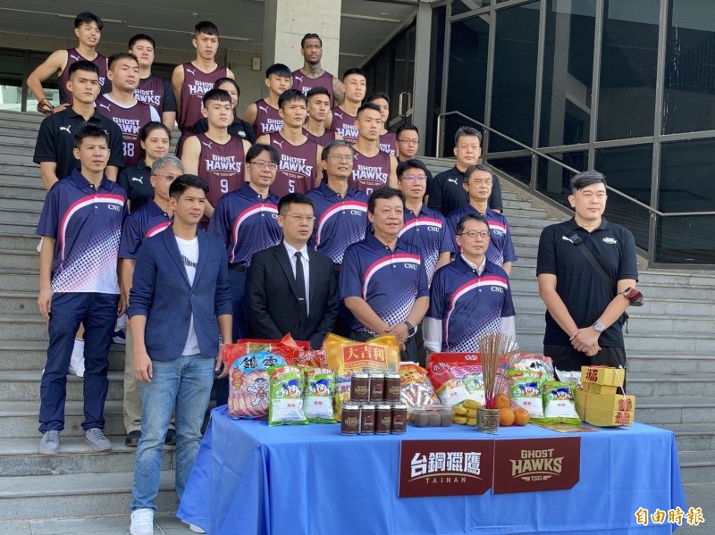 T1 LEAGUE台南台鋼獵鷹今宣布主場落腳嘉藥大學體育館。（記者吳孟儒攝）