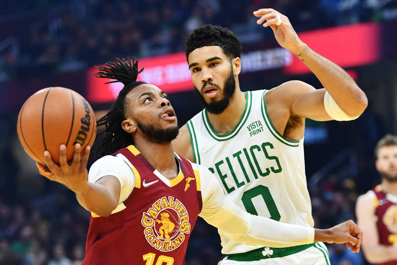 塔圖姆（右）。（USA TODAY Sports）