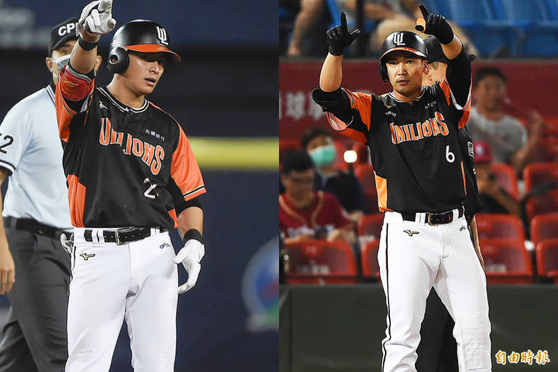 陳傑憲（左）表示會連學長唐肇廷的份一起努力。（資料照）