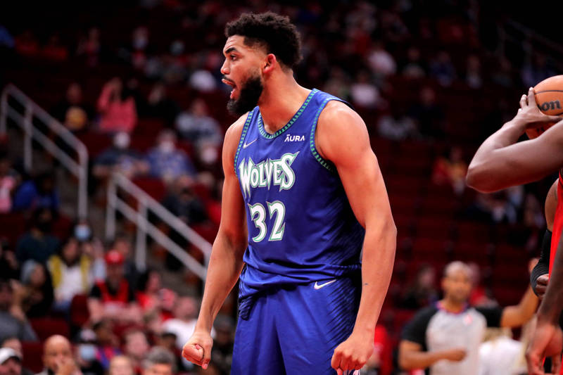 湯斯猛轟40分，帶領灰狼拿下4連勝。（USA TODAY Sports）