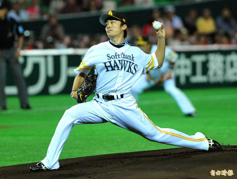 軟銀投手和田毅。（資料照，記者劉信德攝）