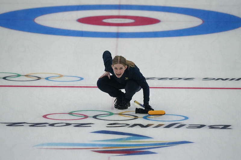瑞典冰壺女將德瓦爾。（資料照，美聯社）