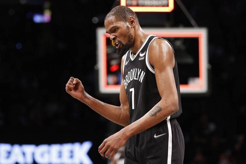 杜蘭特25分進帳。（法新社）