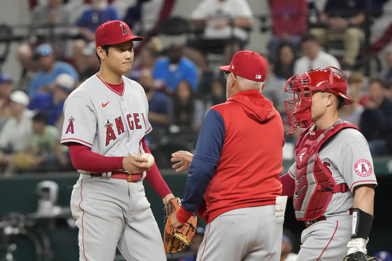 大谷翔平今天先發3.2局失6分，苦吞本季第2敗。（今日美國）