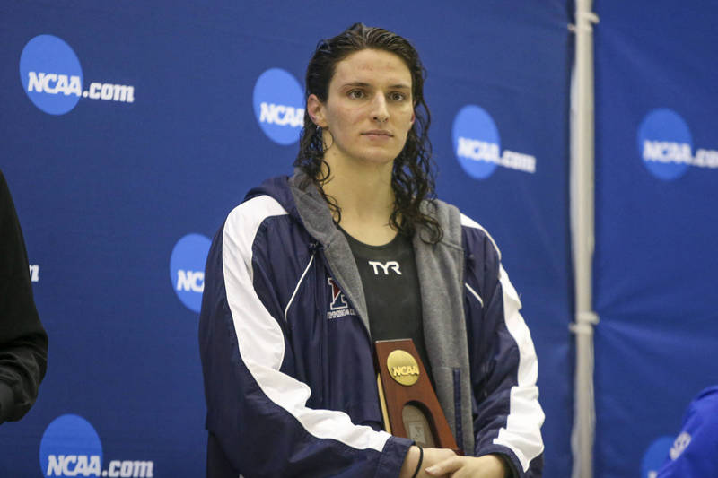 美國史上首位NCAA一級大學聯賽的跨性別冠軍湯瑪絲。（資料照，今日美國）