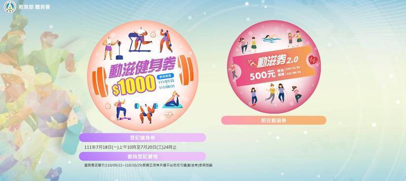 動滋券》逾3百萬人登記 明天早上抽出30萬名幸運兒一起去健身