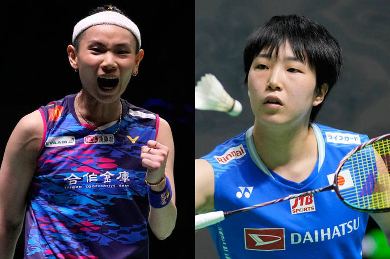 戴資穎（左）、山口茜。（資料照）