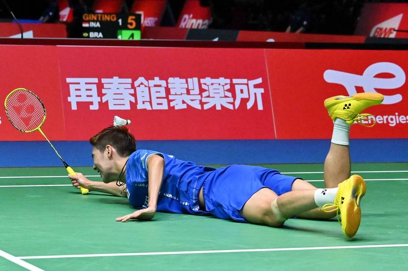 常山幹太出局。（法新社）