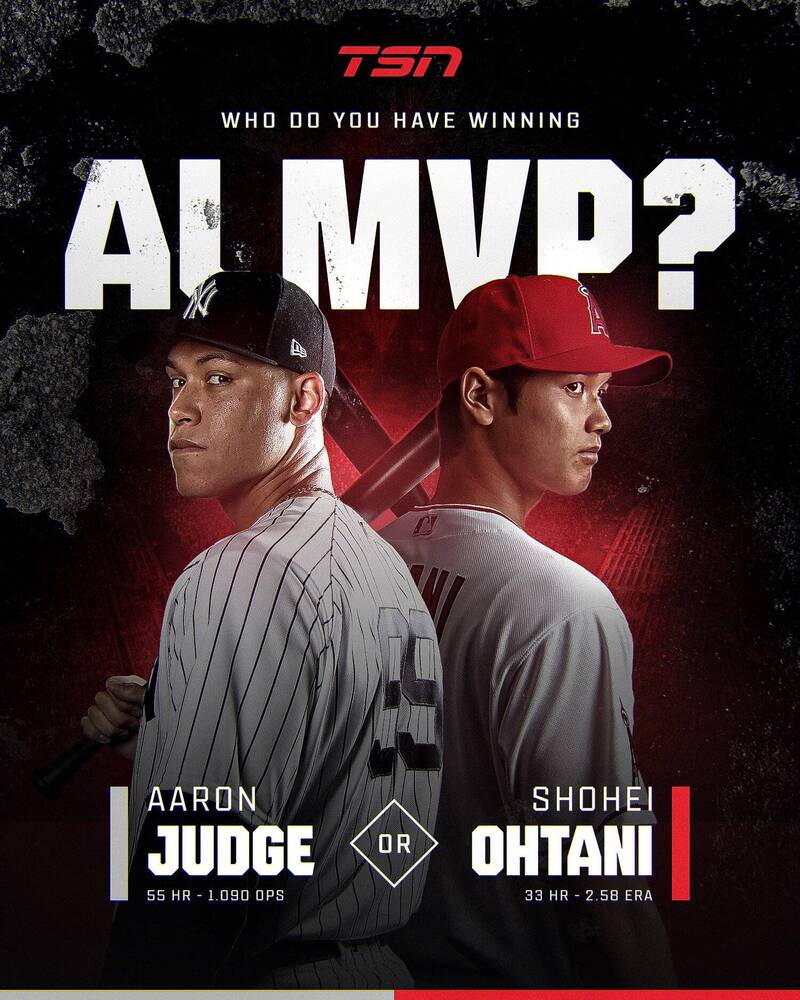 MLB》史上最偉大的MVP辯論？ 法官與大谷翔平誰能勝出- 自由體育
