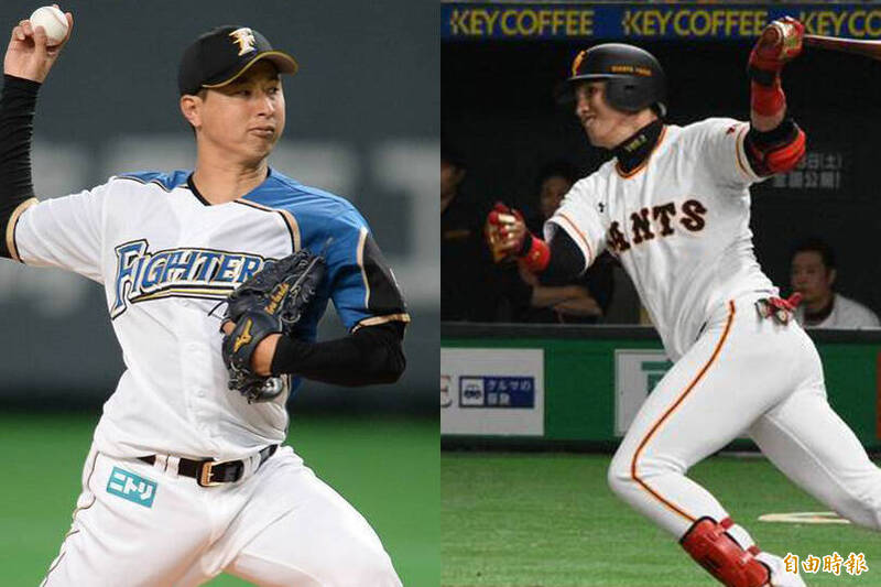 村田透（左）將與林子偉當隊友，有望對決陽岱鋼。（本報資料照）