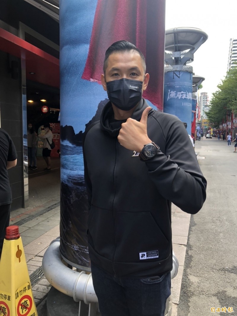 PLG執行長陳建州今天出席政大雄鷹紀錄片首映會。（記者粘藐云攝）