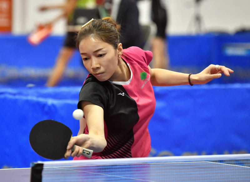 寶刀未老的國泰女將劉馨尹，第17度入選國手。（桌協提供）