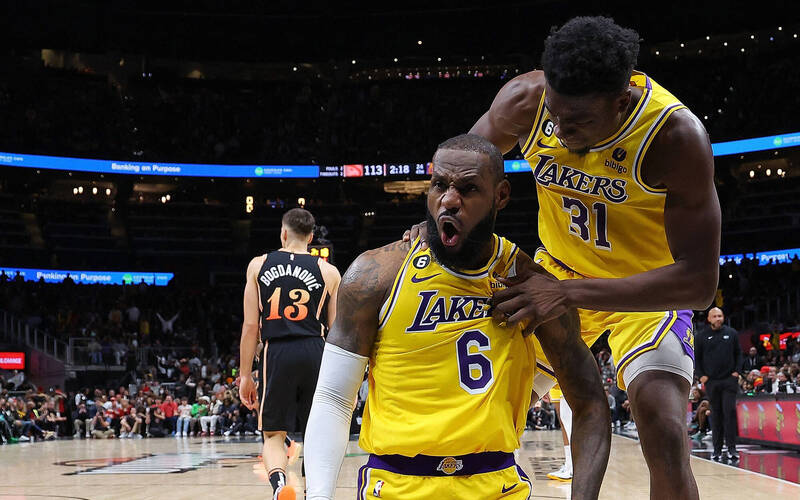 詹姆斯在明星賽投票第一階段暫居人氣王。（資料照，法新社）