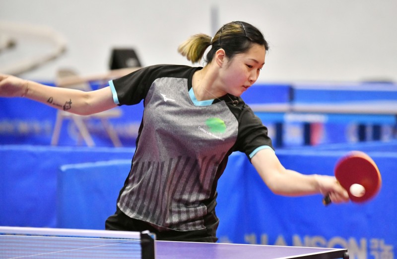 國泰女將簡彤娟驚奇闖進德班挑戰賽女單4強。（桌協資料照）