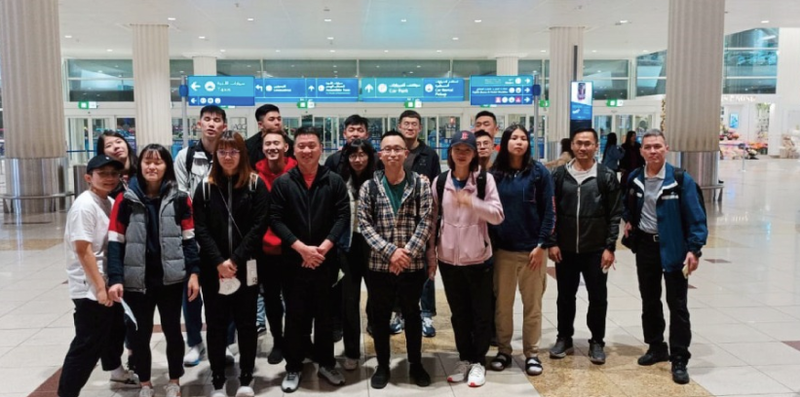 台灣隊已經抵達杜拜備戰。（取自推特）