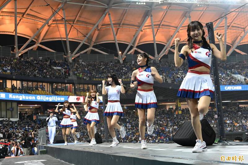 台灣隊啦啦隊。（資料照，記者廖耀東攝）