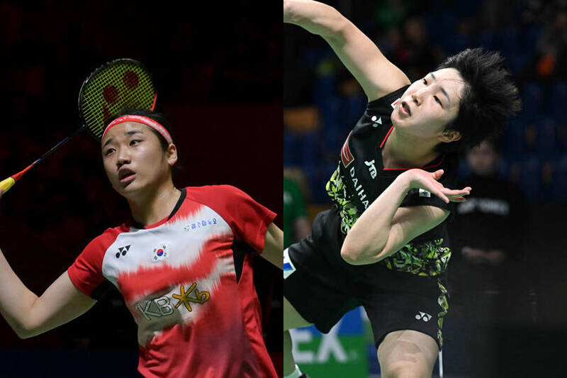 安洗營（左）、山口茜。（資料照）