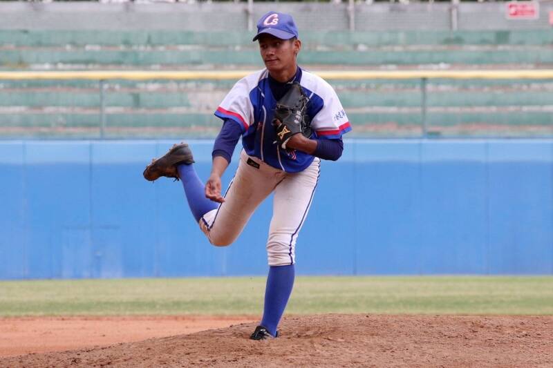 中山青少棒方紹齊完投7局失5分拿下勝投和大會MVP。（學生棒球聯盟提供）