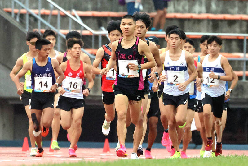 今年的全中運田徑賽。 （資料照，新竹縣政府提供）