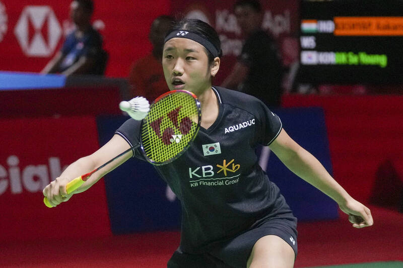 安洗瑩直落二晉級，第二局更是只讓對手拿到4分。（美聯社）