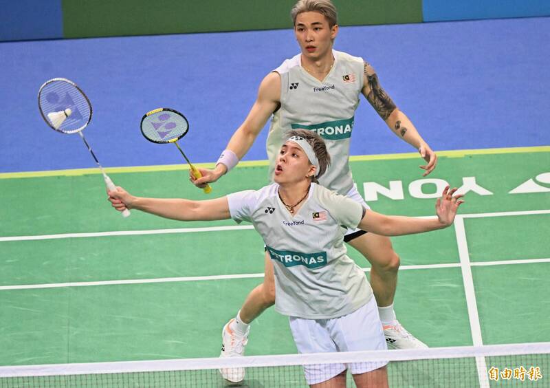 馬來西亞陳堂傑／杜頤溈混雙奪冠。（記者林正堃攝）