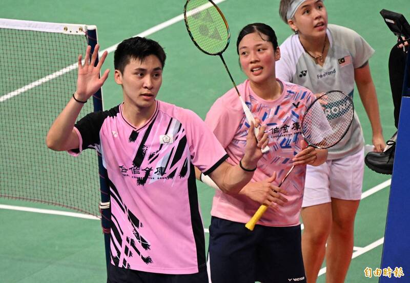 邱相榤／林筱閔收混雙亞軍。（記者林正堃攝）