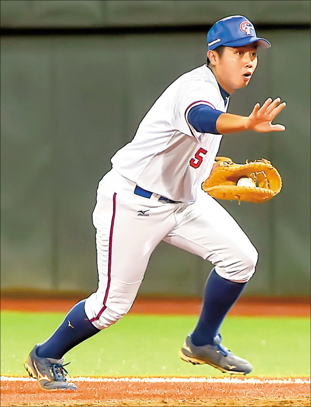 合庫李亦崴是去年U23世界盃台灣隊長，也入選杭州亞運代表隊。（資料照）