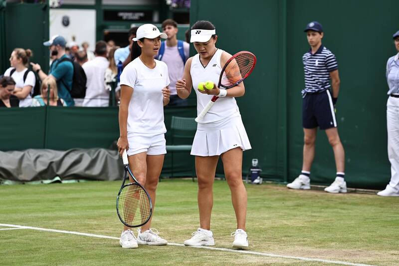 吳芳嫺與朱琳止步16強。（資料照，圖片取自推特）