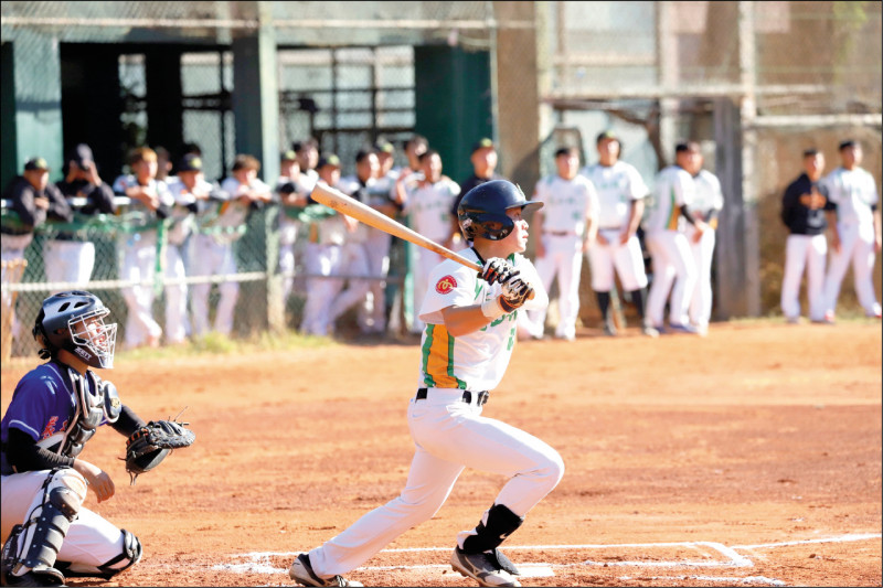 陳飛霖的速度特色鮮明，即使出身非傳統棒球名校崑山科大，仍脫穎而出成為選秀最大黑馬。（資料照，大專體總提供）