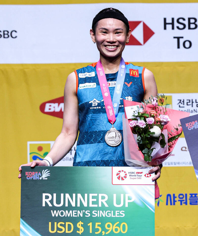 戴資穎收下南韓賽亞軍。（Badminton Photo提供）