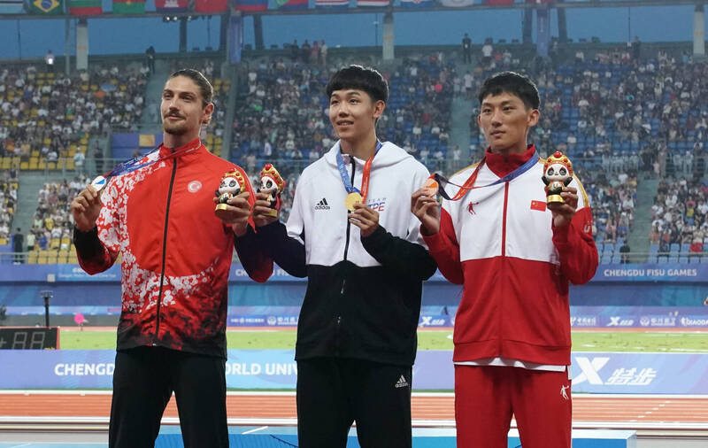 彭名揚奪金。（大專體總提供）