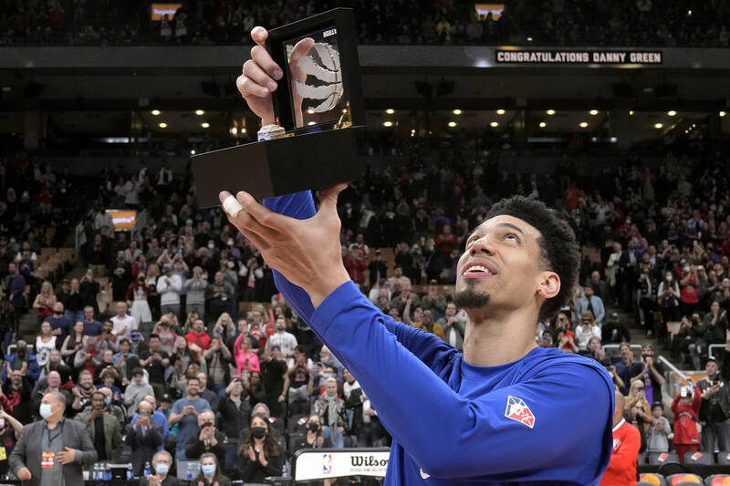 D.格林在節目上被問到有關於冠軍戒的選擇題。（資料照，美聯社）