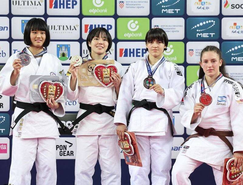 林宇涵（左一）。（圖片取自國際柔道總會IG）
