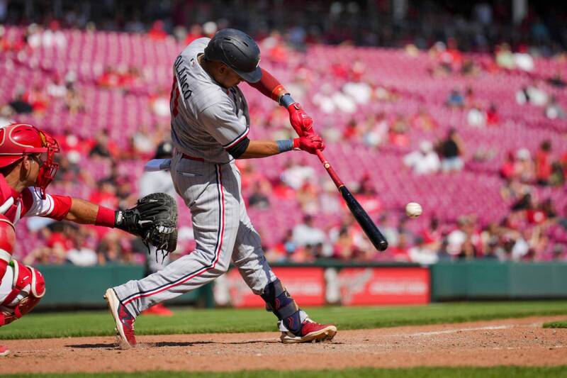 波蘭柯一棒打回2分超前分，幫助球隊逆轉贏球。（法新社）