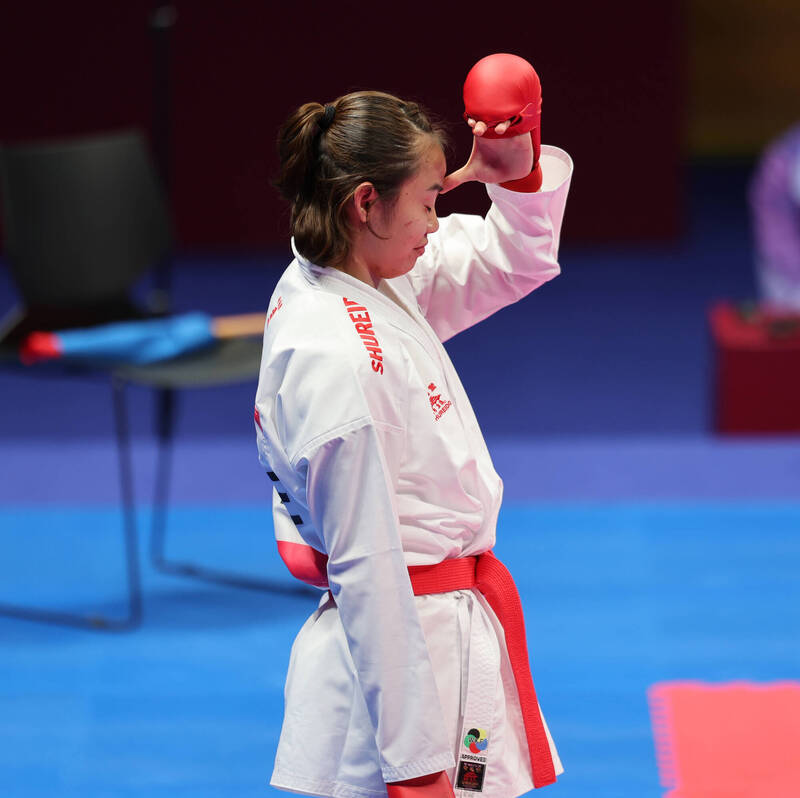 台灣空手道女將辜翠萍。（奧會提供）