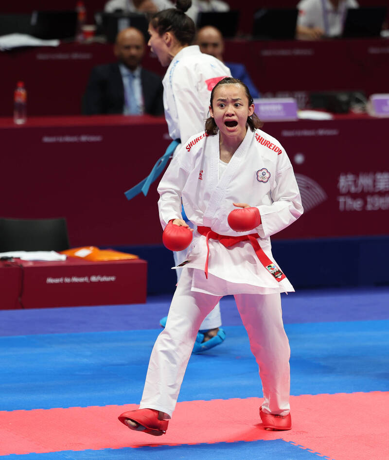台灣空手道女將辜翠萍。（奧會提供）