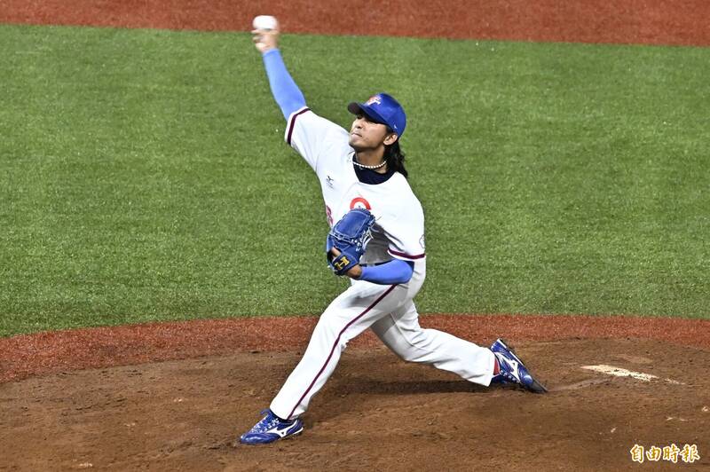 台灣隊火球男劉致榮。（特派記者陳志曲攝）