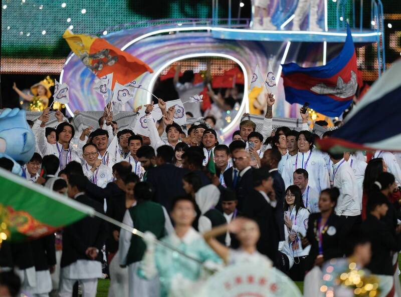 台灣代表團出席閉幕式。（中華奧會提供）