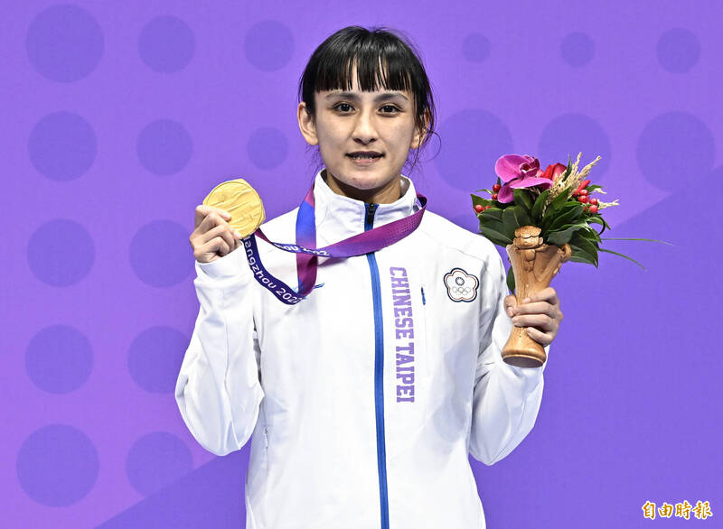 谷筱霜奪金。（特派記者陳志曲攝）