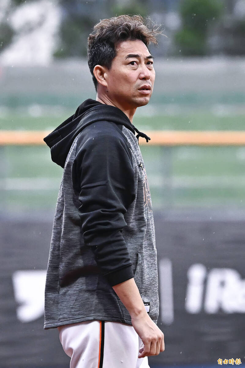 統一獅總教練林岳平。（記者陳志曲攝）