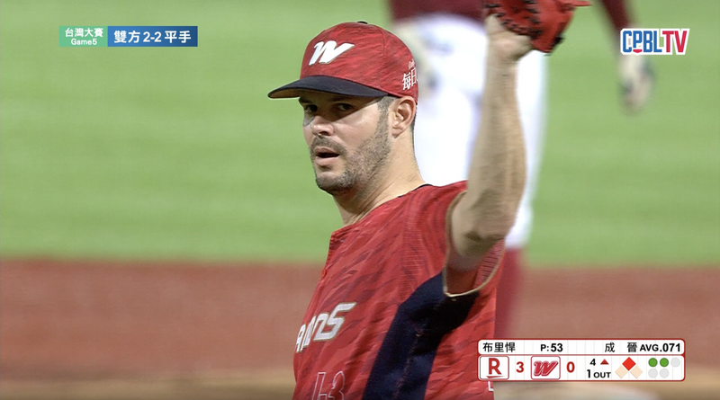 布里悍。（圖片擷取自CPBLTV）